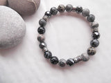 Handmade Gemstone Stretch Bracelet - Hematite-Jewellery-Serenity Gifts