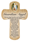 Cross Pocket Token in Wood - Guardian Angel-Pocket Wooden Cross-Serenity Gifts