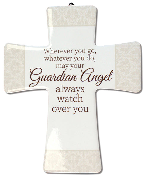 Guardian Angel Porcelain Cross-Cross-Serenity Gifts