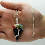 Gemstone Pendulum - Chakra Tree of Life - Amethyst-Pendulum-Serenity Gifts