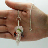 Gemstone Pendulum - Chakra Tree of Life - Rose Quartz-Pendulum-Serenity Gifts