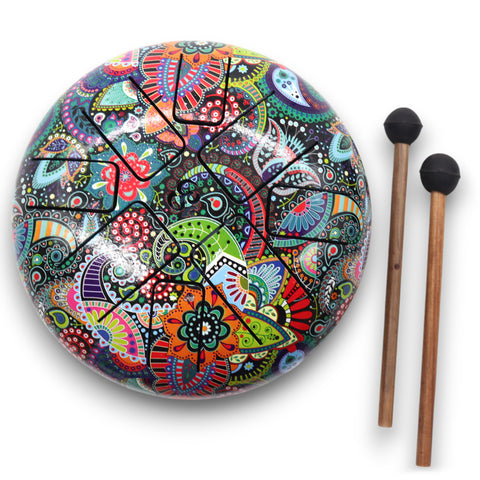 Hapi Drum - Muti Coloured OM - 18cm-Happy Drum-Serenity Gifts