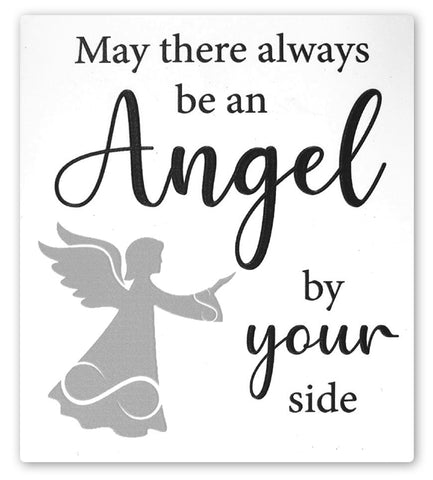 Guardian Angel Ceramic Plaque - White-Wall Plaque-Serenity Gifts