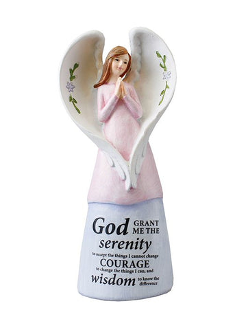 Serenity Prayer Resin Message Angel-Figurine-Serenity Gifts