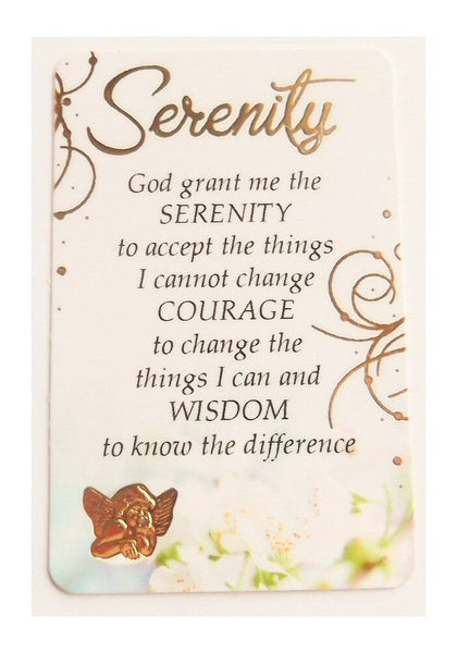 Prayer Card White - Serenity-Prayer Card-Serenity Gifts