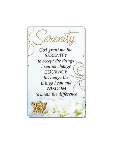 Prayer Card White - Serenity-Prayer Card-Serenity Gifts