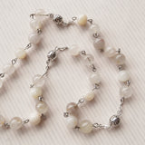 Handmade Anglican Chain Link Rosary - Mother of Pearl-Rosary Beads-Serenity Gifts