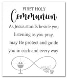 First Holy Communion Ceramic Plaque - White-Wall Plaque-Serenity Gifts