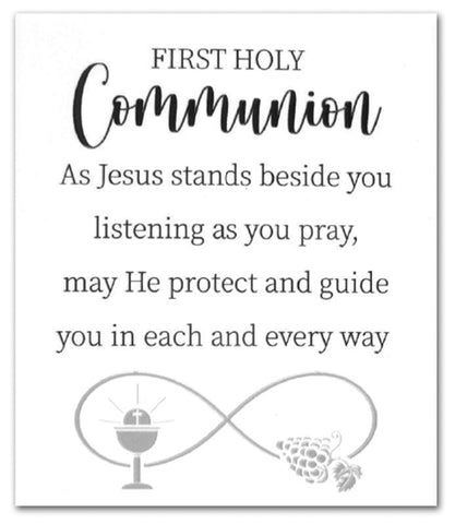 First Holy Communion Ceramic Plaque - White-Wall Plaque-Serenity Gifts