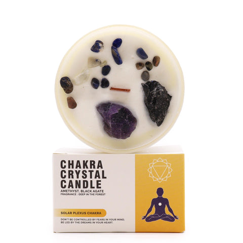 Chakra Crystal Candles - Solar Plexus Chakra-Chakra Gifts-Serenity Gifts