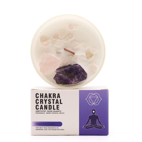 Chakra Crystal Candles - Third Eye Chakra-Chakra Gifts-Serenity Gifts