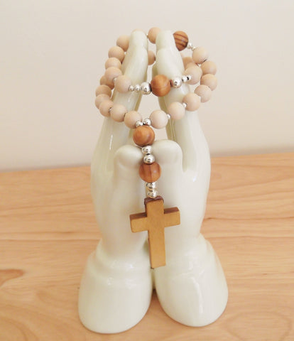 Handmade Anglican Rosary - Natural Wood-Rosary Beads-Serenity Gifts