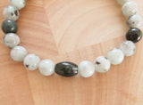 Handmade Gemstone Stretch Bracelet - Sesame Jasper-Stretch Braclets-Serenity Gifts