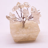 Miniature Gemstone Tree on Orgonite Base - Rock Quartz -15 stones-Crystal Gemstone-Serenity Gifts