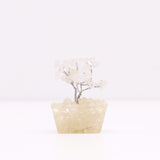 Miniature Gemstone Tree on Orgonite Base - Rock Quartz -15 stones-Crystal Gemstone-Serenity Gifts