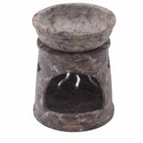 Soapstone Oil Burner - 8cm - Sun & Stars-Oil Burner-Serenity Gifts