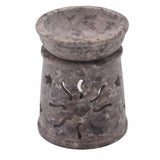 Soapstone Oil Burner - 8cm - Sun & Stars-Oil Burner-Serenity Gifts