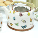 Herbal Teapot Set - Butterflies-Herbal Teapot Set-Serenity Gifts