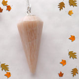 Gemstone Pendulum - Moonstone-Crystal Point Pendulum-Serenity Gifts