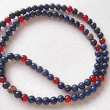 Handmade Mala Beads - Lapis Lazuli and Carnelian-Mala Beads-Serenity Gifts