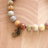 Handmade Gemstone Stretch Bracelet - Crazy Lace Agate-Stretch Bracelet-Serenity Gifts