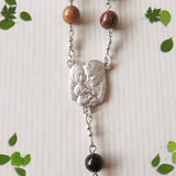 Handmade Chain Link Rosary - Elephant Jasper-Jewellery-Serenity Gifts