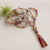 Handmade Mala Beads - Fossil Crinoid-Mala Beads-Serenity Gifts