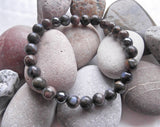 Handmade Gemstone Stretch Bracelet - African Grey Opal-Jewellery-Serenity Gifts