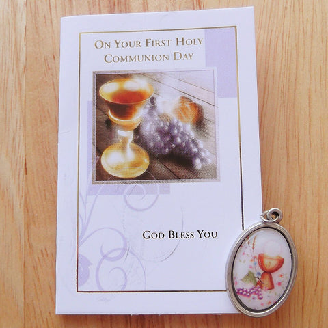 First Holy Communion Medal in Wallet-Holy Communion-Serenity Gifts