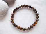 Handmade Gemstone Stretch Bracelet - Tiger Eye-Jewellery-Serenity Gifts