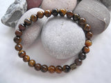 Handmade Gemstone Stretch Bracelet - Tiger Eye-Jewellery-Serenity Gifts