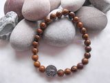 Handmade Gemstone Stretch Bracelet - Elephant Skin Jasper-Jewellery-Serenity Gifts