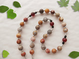 Handmade Anglican Rosary - Picasso Jasper and Red Banded Agate-Jewellery-Serenity Gifts