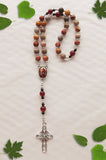 Handmade Anglican Rosary - Picasso Jasper and Red Banded Agate-Jewellery-Serenity Gifts