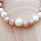 Handmade Natural Wood Stretch Bracelet-Stretch Braclets-Serenity Gifts