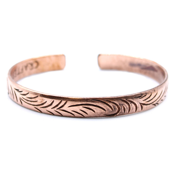Hand-Hammered Copper Bracelet - Carusetta Jewelry